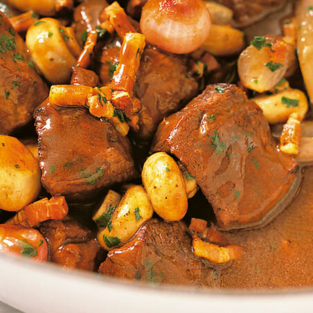 Bœuf bourguignon mit Thymian Bœuf bourguignon mit Thymian
