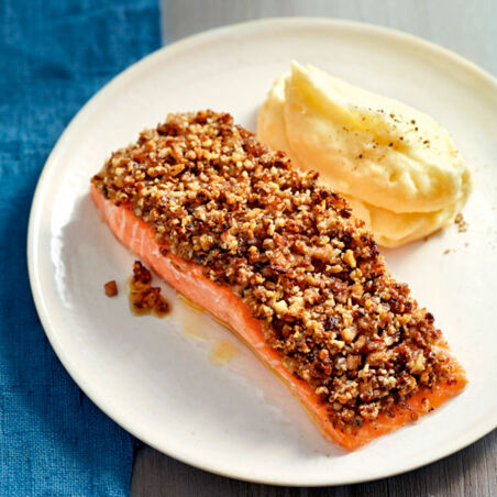 Lachs mit Pilzkruste Lachs mit Pilzkruste