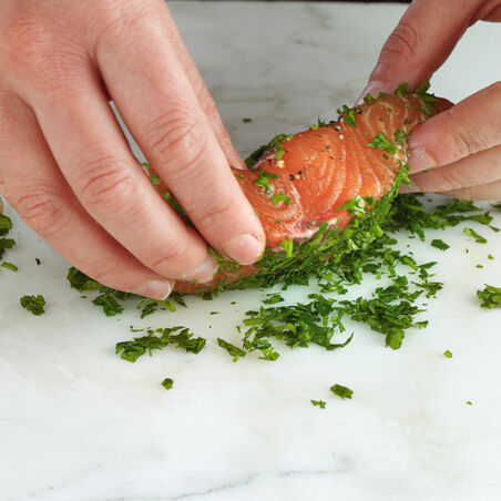 Kräuterlachs im Blätterteig Kräuterlachs im Blätterteig