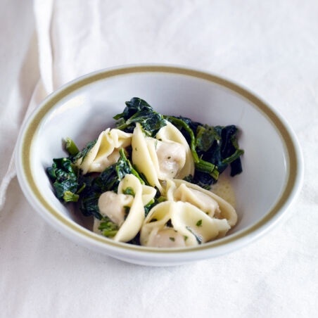 Tortellini mit Spinat Tortellini mit Spinat