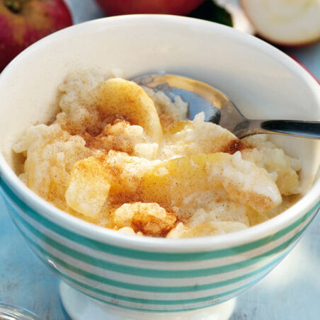 Apfelmilchreis mit Zimtzucker Apfelmilchreis mit Zimtzucker