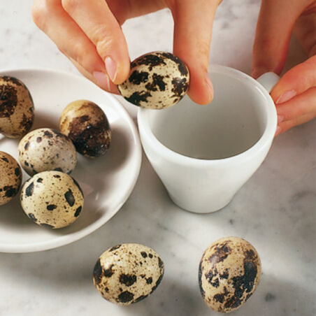 Pochierte Eier im Feldsalatnest Pochierte Eier im Feldsalatnest