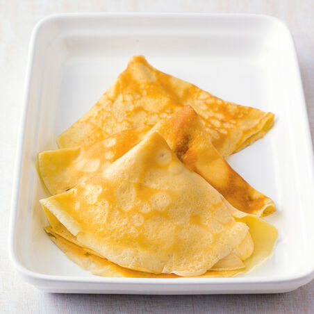 Flambierte Mango-Zitronen-Crêpes Flambierte Mango-Zitronen-Crêpes