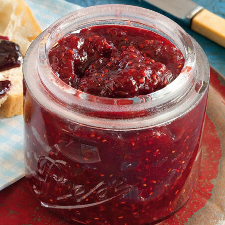 Stachelbeer-Himbeer-Konfitüre Stachelbeer-Himbeer-Konfitüre