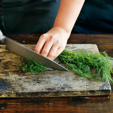 Gebackener Tofu mit Dillkartoffeln Gebackener Tofu mit Dillkartoffeln