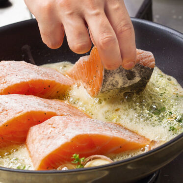 Lachsfilet mit Linsen Lachsfilet mit Linsen