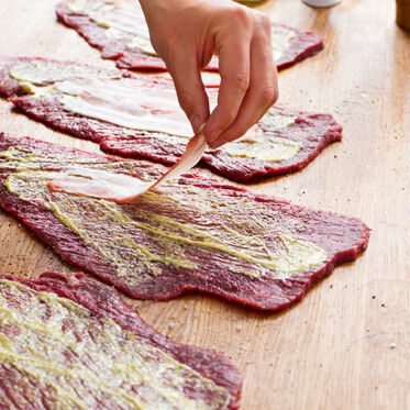 Geschmorte Rinderrouladen Geschmorte Rinderrouladen