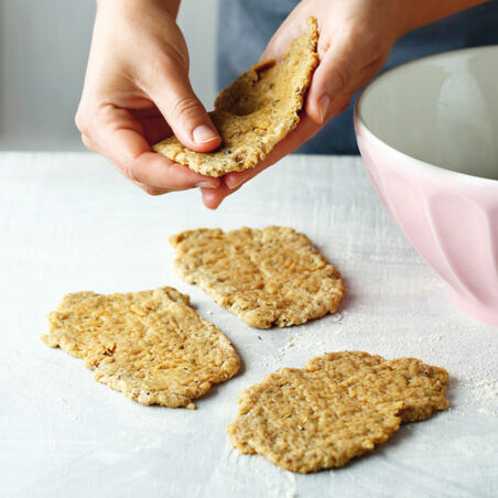 Seitan-Involtini auf Safranschaum Seitan-Involtini auf Safranschaum