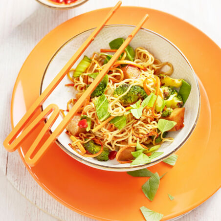 Gebratene Nudeln mit Pak Choi Gebratene Nudeln mit Pak Choi