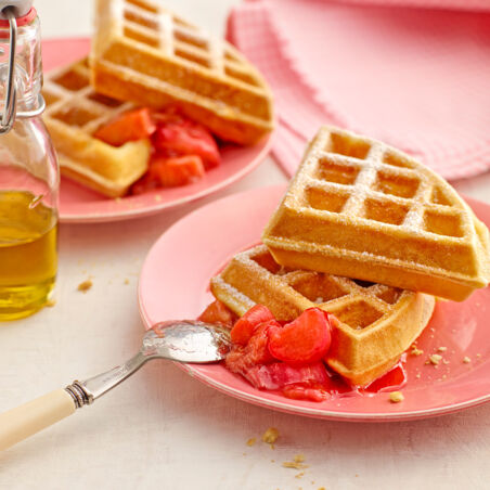 Waffeln mit Mascarpone und Olivenöl Waffeln mit Mascarpone und Olivenöl