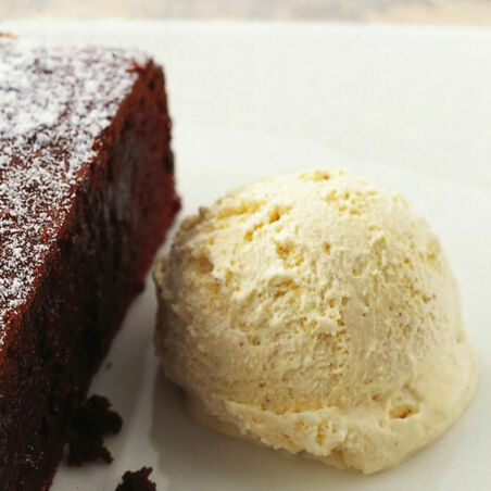 Weisses Schokoladeneis Weisses Schokoladeneis