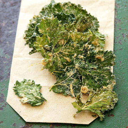 Kalechips mit Essig und Zwiebel Kalechips mit Essig und Zwiebel