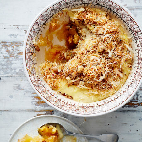 Sündiges Engelshaar - Kadayıf-Schichtdessert Sündiges Engelshaar - Kadayıf-Schichtdessert