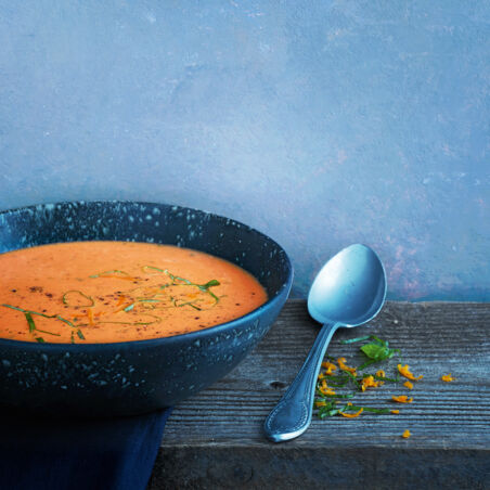 Fruchtige Tomaten-Orangen-Suppe Fruchtige Tomaten-Orangen-Suppe