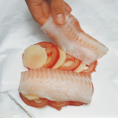 Seezunge in Folie gegart Seezunge in Folie gegart