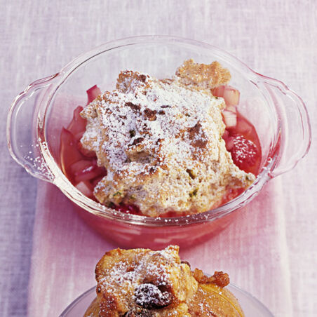 Rhabarber mit Baiser Rhabarber mit Baiser