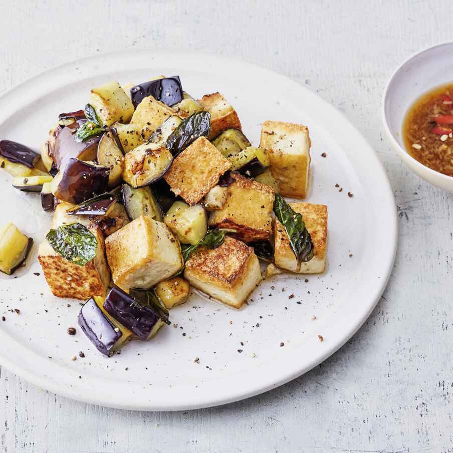 Gebratener Tofu mit Minze Rezept | Küchengötter