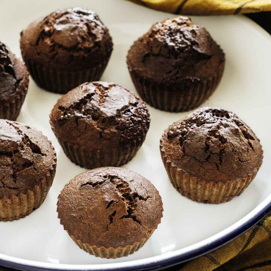 Raw-Cacao-Muffins mit Schokokern Rezept | Küchengötter