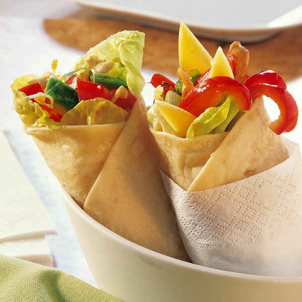 Wraps mit zwei Füllungen Rezept | Küchengötter