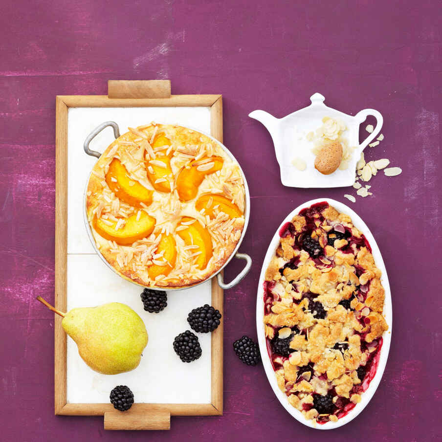 Birnen-Brombeer-Crumble Rezept | Küchengötter