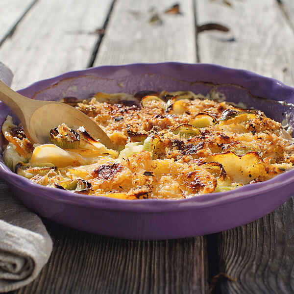 Steckrübengratin mit Bröseln Rezept | Küchengötter