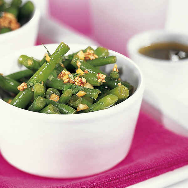 Grüner Bohnen Salat Mit Sesam Und Koriander Rezept Küchengötter 