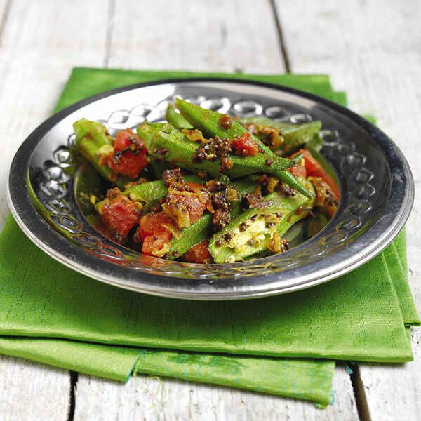 Okra-Tomaten-Gemüse Rezept | Küchengötter