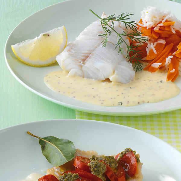 Schellfisch mit Senf-Dill-Sauce Rezept | Küchengötter