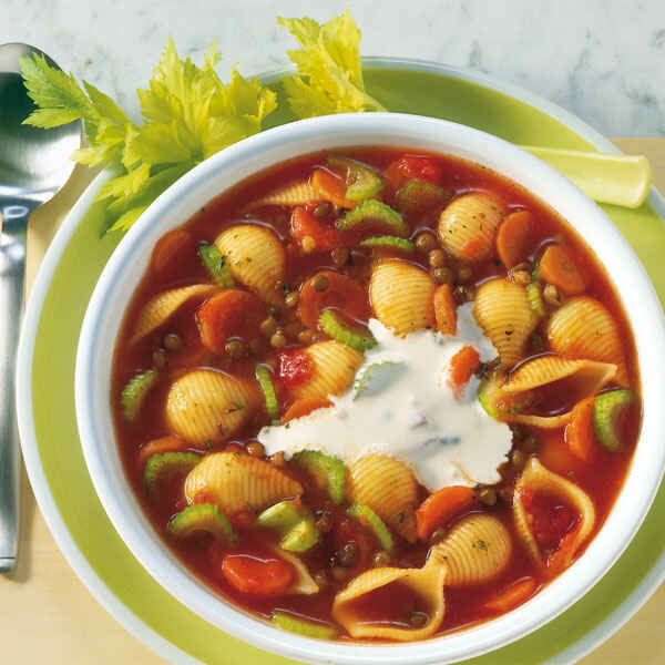 Linsensuppe mit Balsamico Rezept | Küchengötter