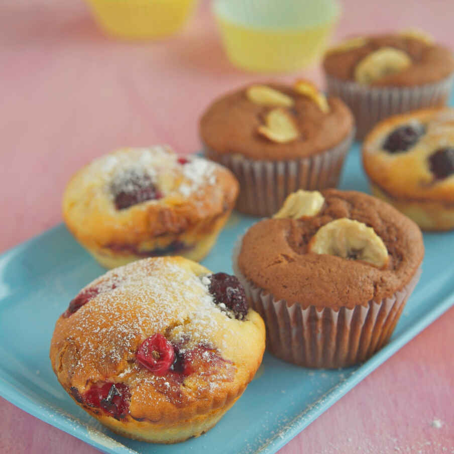 Weiße Schoko-Beeren-Muffins Rezept | Küchengötter