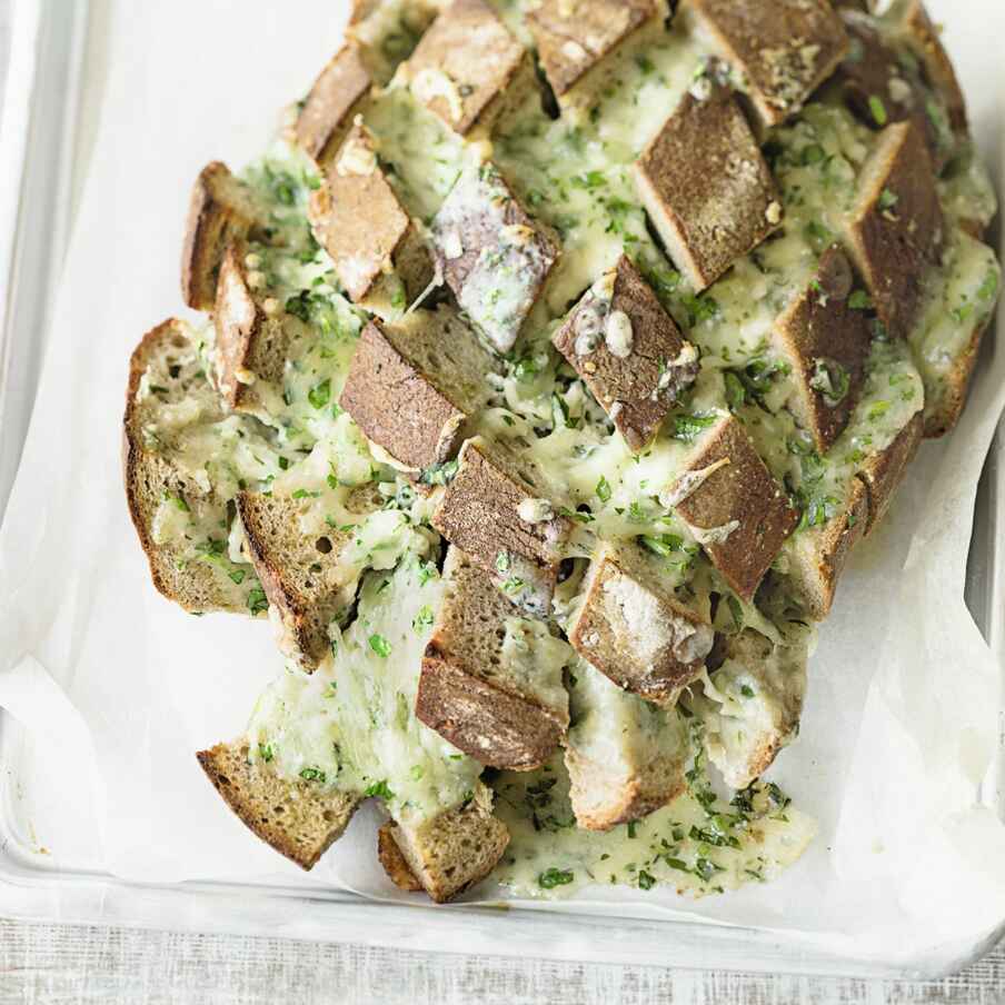 Vier-Käse-Partybrot I Zupfbrot Rezept | Küchengötter