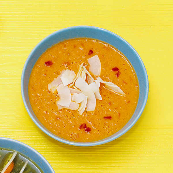 Vegetarische Tomaten-Kokos-Suppe Rezept | Küchengötter