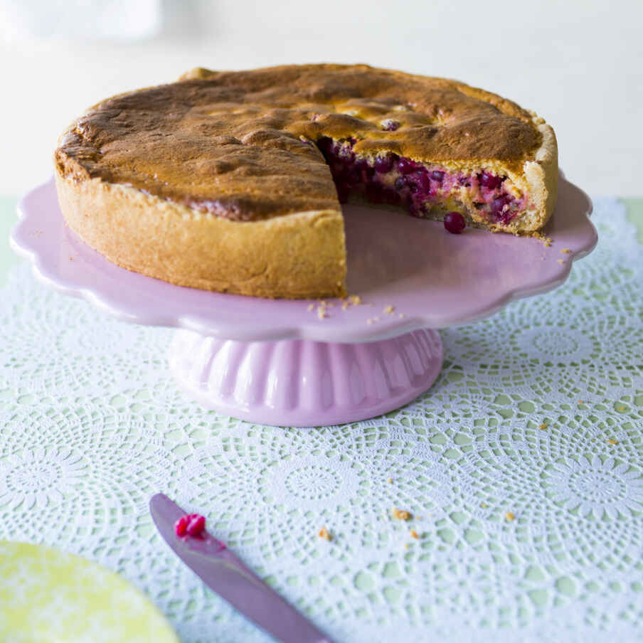 Stevia Johannisbeerkuchen mit Guss | Küchengötter