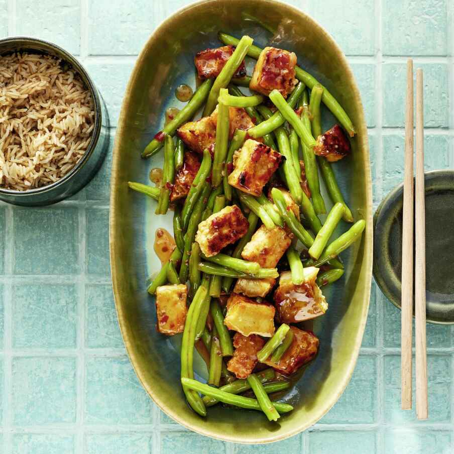 Tofu süßsauer mit grünen Bohnen Rezept | Küchengötter