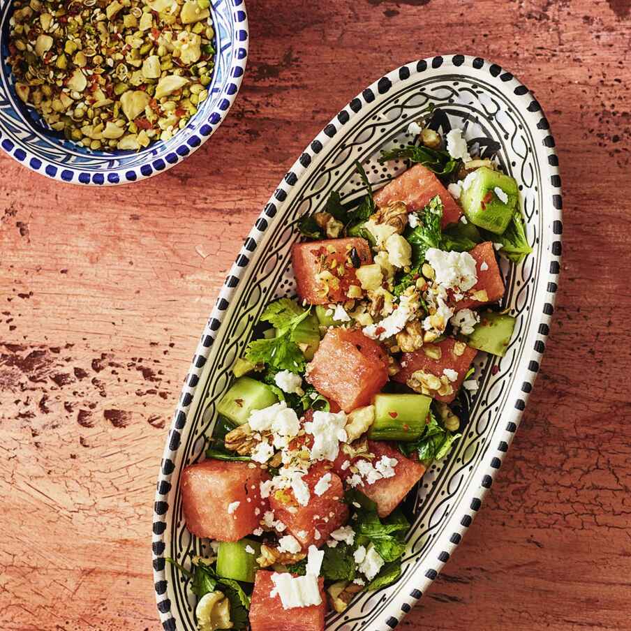 Gurken-Melonen-Salat Rezept | Küchengötter