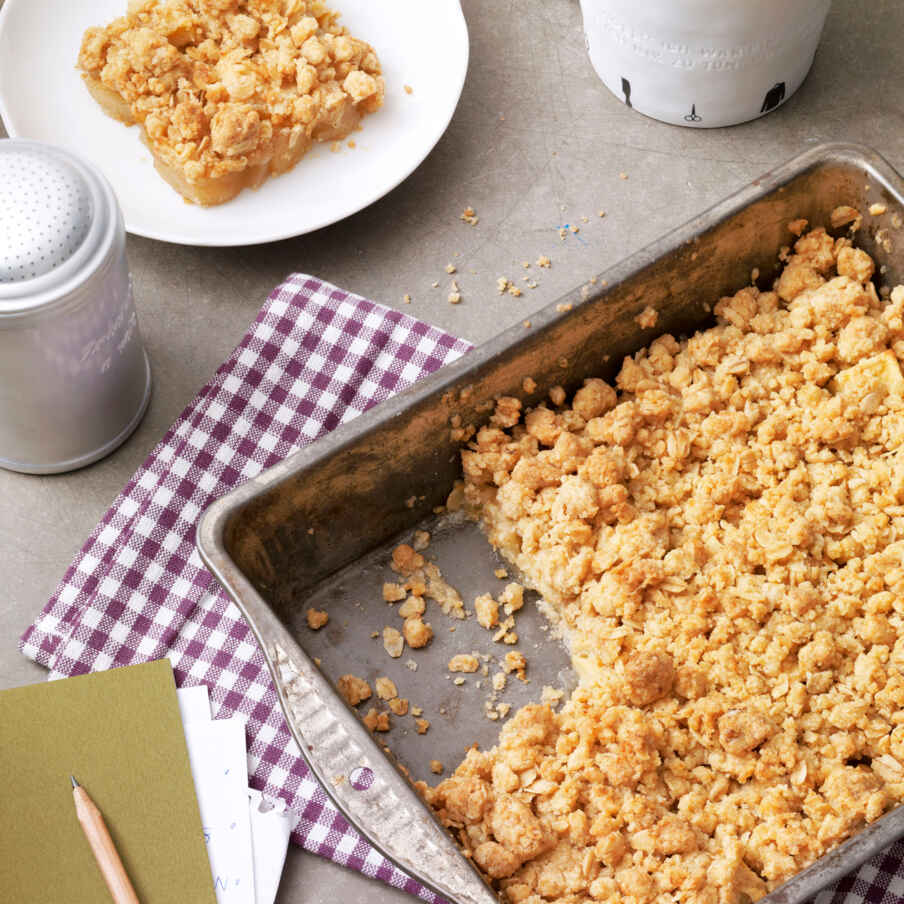 Apple Crumble mit Haferflocken Rezept | Küchengötter