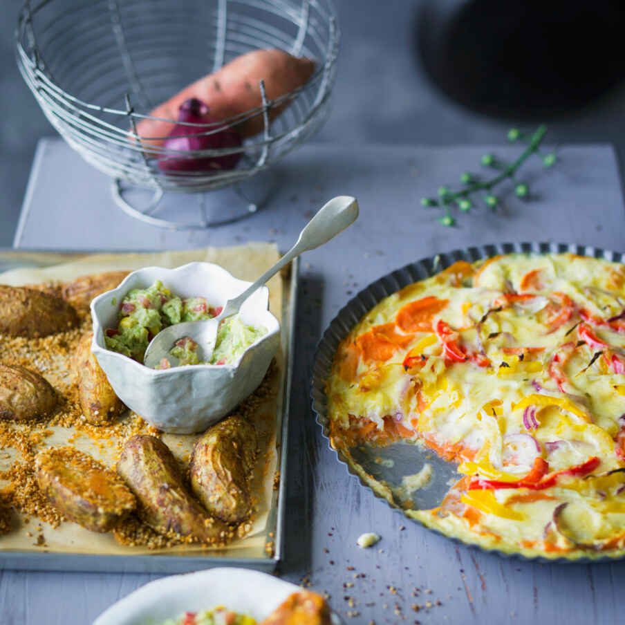 Buntes Gemüsegratin mit Süßkartoffeln Rezept | Küchengötter