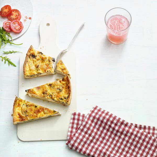 Hahnchen Parmesan Quiche Rezept Kuchengotter