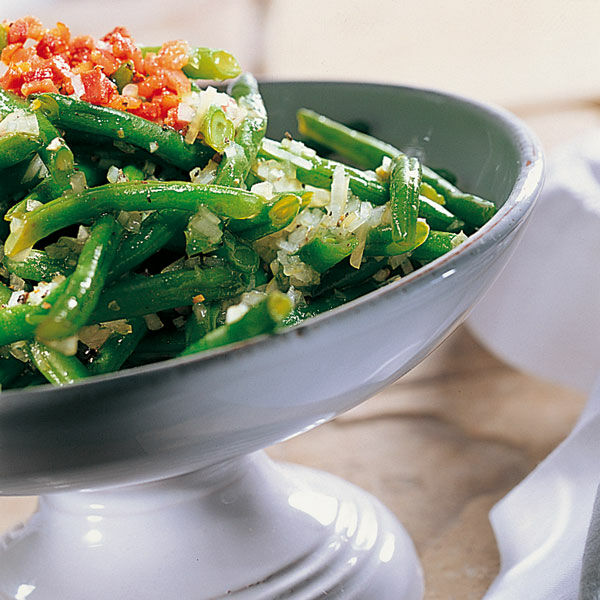 Gruner Bohnensalat Mit Speck Rezept Kuchengotter