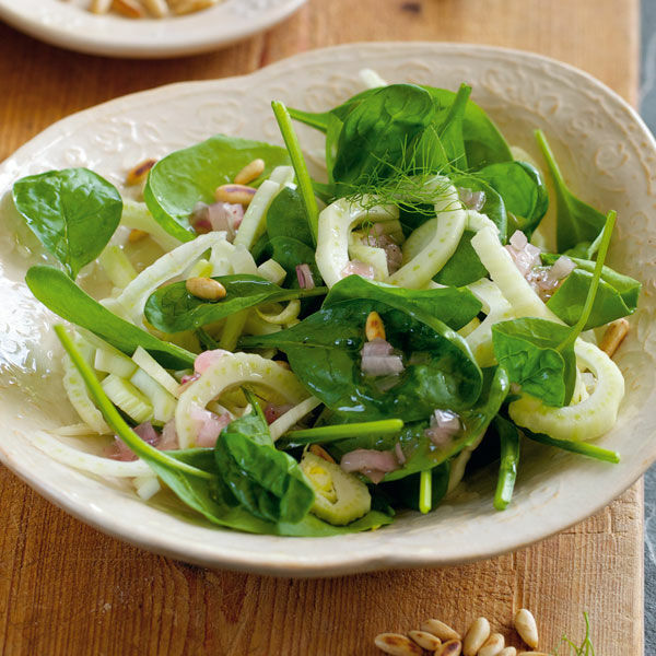 Fenchelsalat Mit Spinat Rezept Kuchengotter