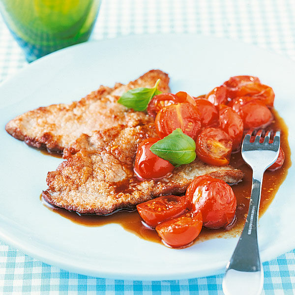 Scaloppine Mit Balsamico Tomaten Rezept Kuchengotter