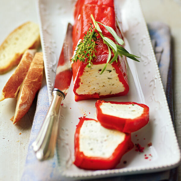 Paprika Ziegenkase Terrine Rezept Kuchengotter