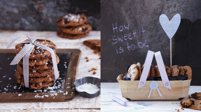 Geschenke aus der Küche Cookies im Körbchen verpacken Geschenke aus der Küche Cookies im Körbchen verpacken