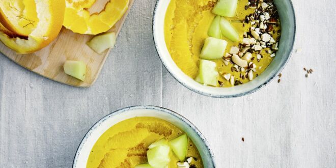 Gelbe Smoothie-Bowl Gelbe Smoothie-Bowl