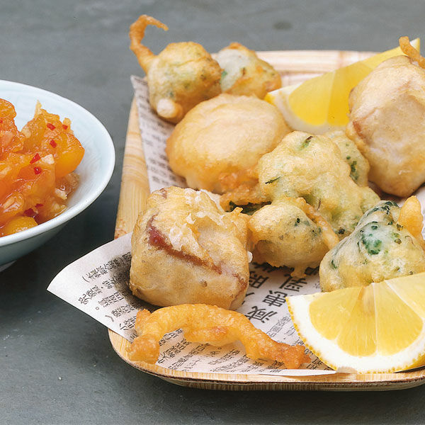 Fisch-Gemüse-Tempura mit Aprikosen-Chutney Rezept | Küchengötter