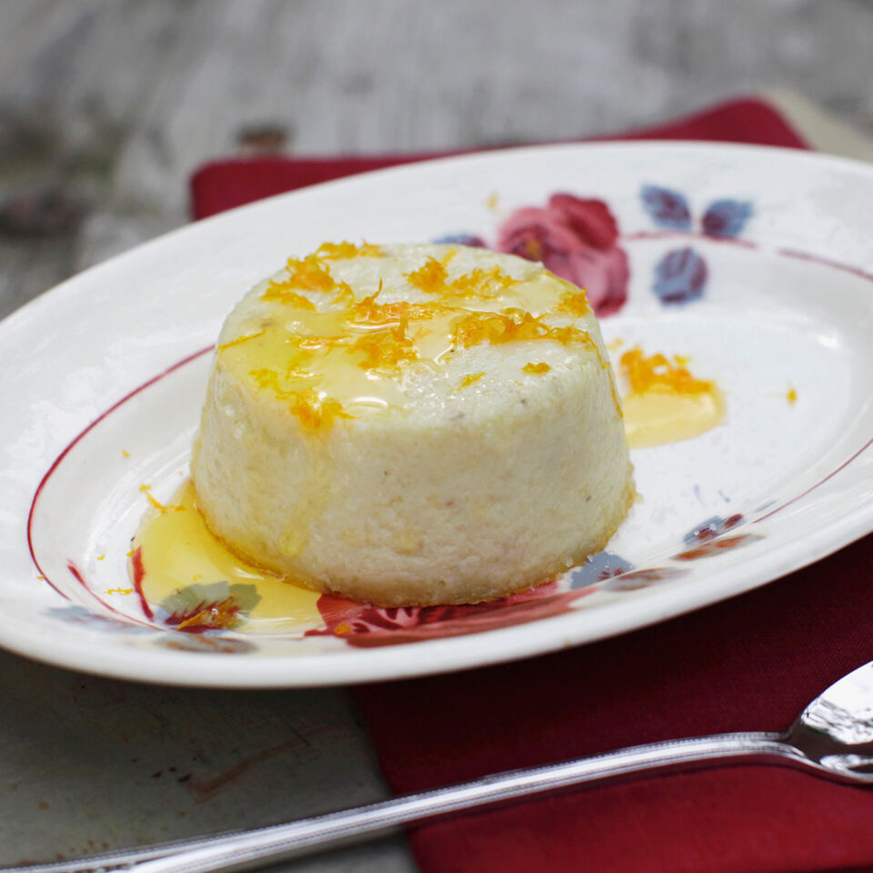 Topinambur-Flan mit Orangenöl Rezept | Küchengötter