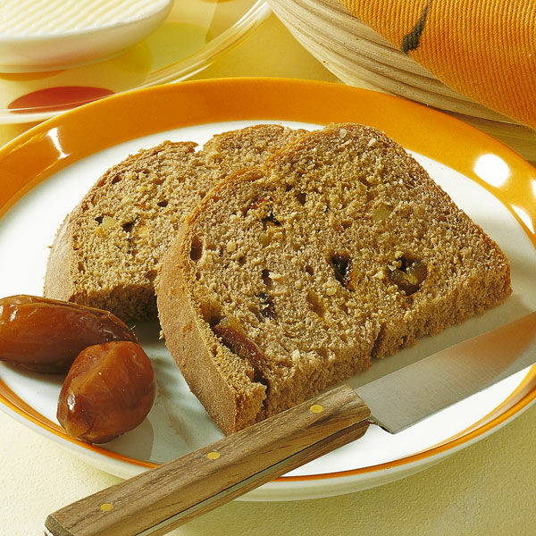 Dattelbrot mit Rosinen - Rezept für den Brotbackautomat